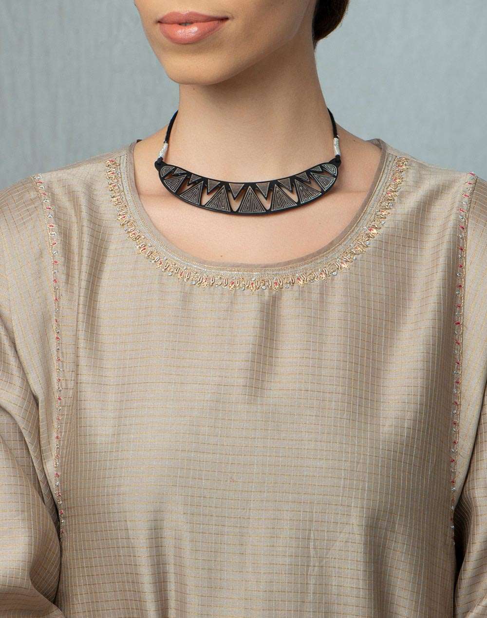 Metal Black Necklace