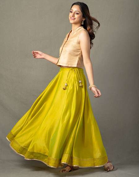 Fabindia Silk Skirt Online India Fabindia Cotton Silk Bandhani