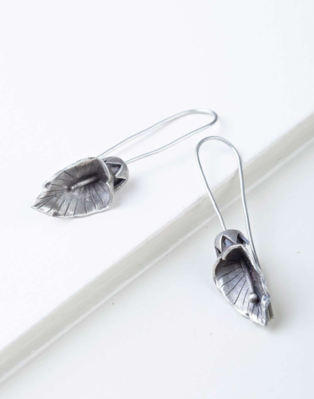 Silver Ethnic Dangler Earrings
