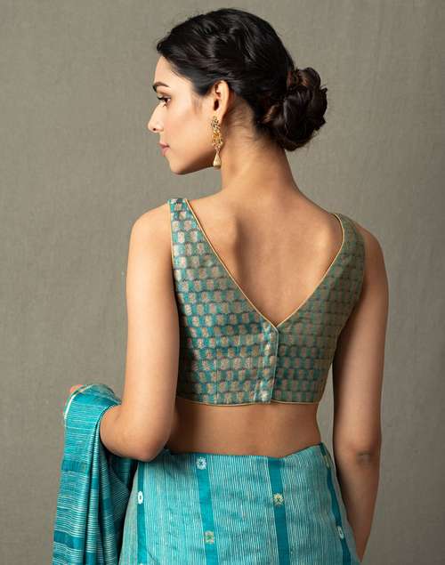 Cotton Silk Cutwork Blouse Cotton Silk Cutwork Blouse
