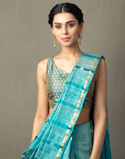 Cotton Silk Cutwork Blouse Cotton Silk Cutwork Blouse