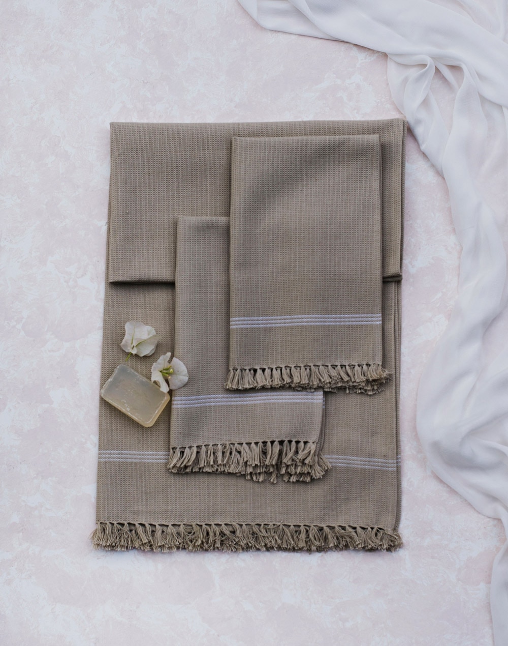 Beige Jia Cotton Honeycomb Hand Towel Set Of 2 Beige Jia Cotton Honeycomb Hand Towel Set Of 2