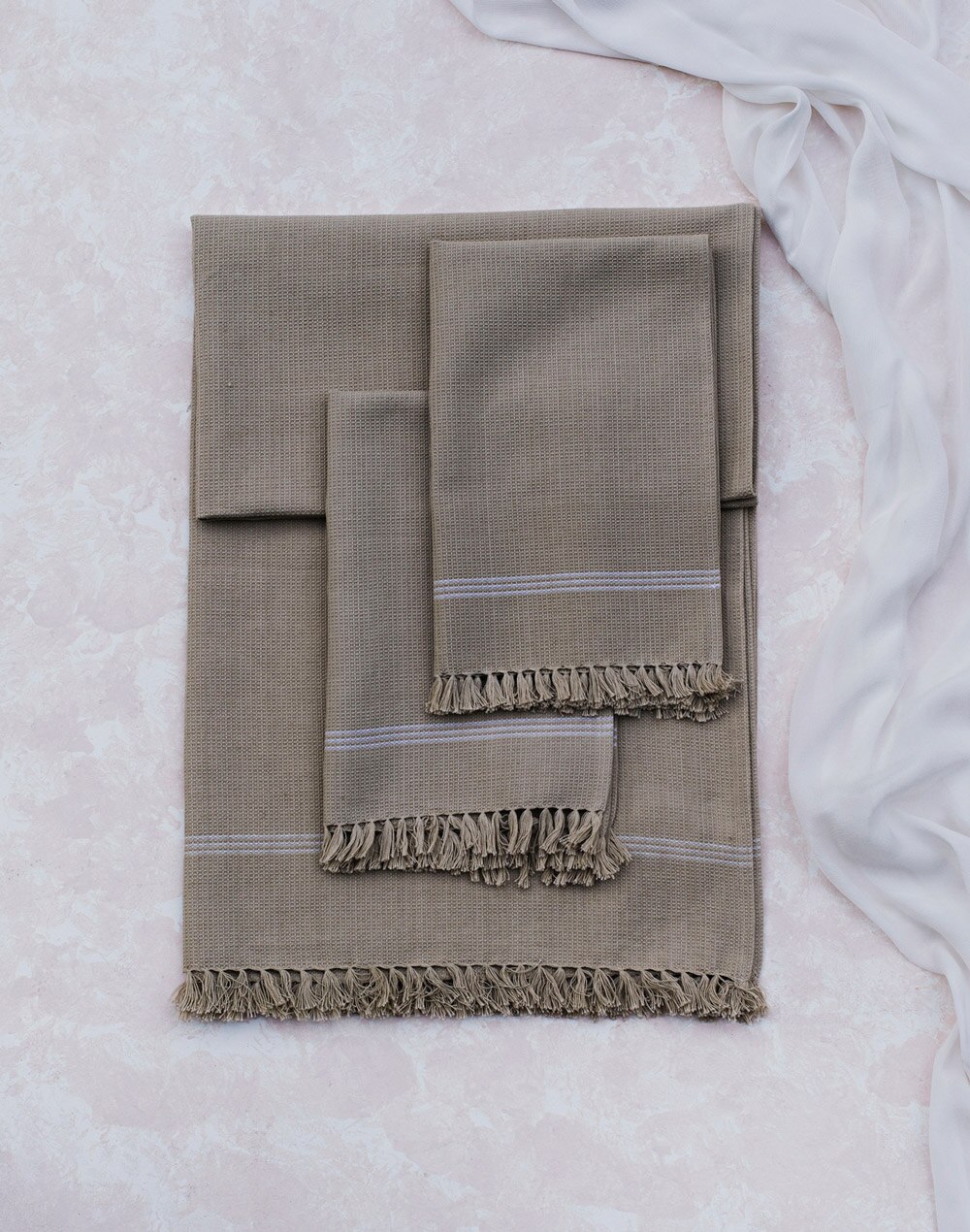 Beige Jia Cotton Honeycomb Hand Towel Set Of 2 Beige Jia Cotton Honeycomb Hand Towel Set Of 2