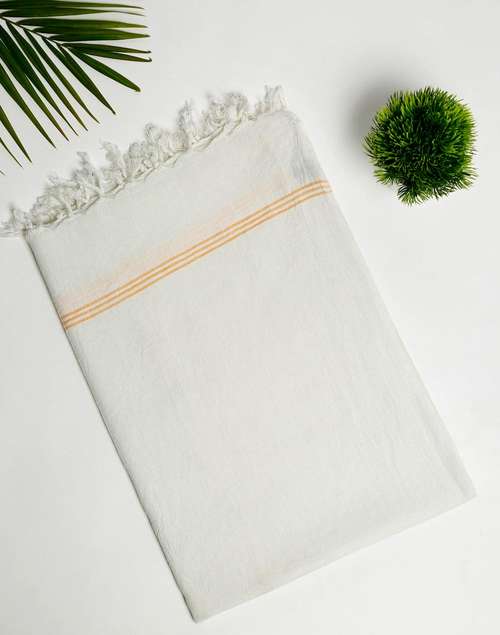 Yellow Bana Cotton Gamcha Bath Towel Large Yellow Bana Cotton Gamcha Bath Towel Large