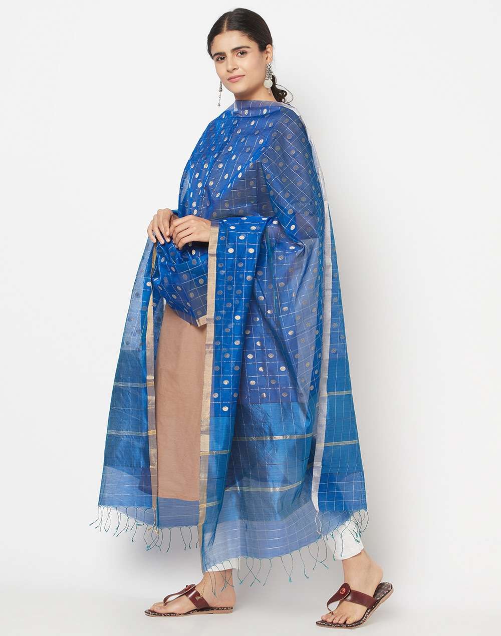 Cotton Silk Chanderi Dupatta