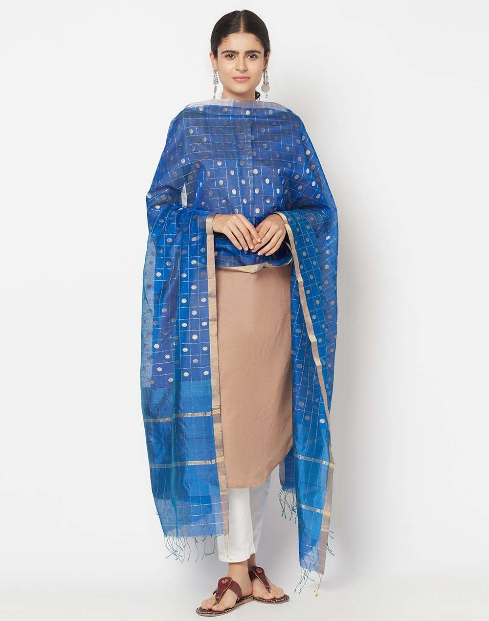 Cotton Silk Chanderi Dupatta