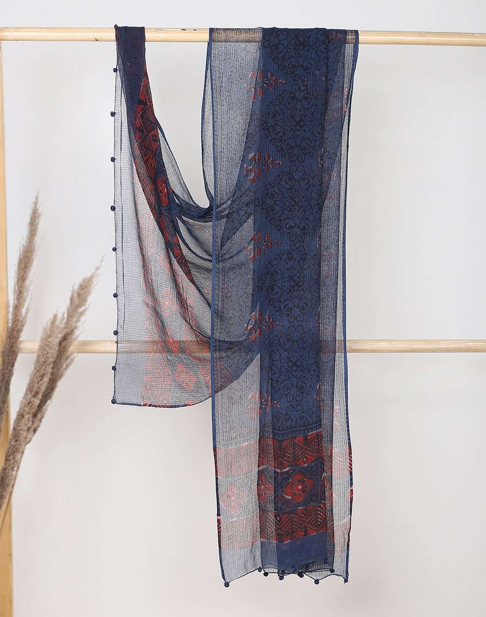 Cotton Silk Kota Printed Dupatta