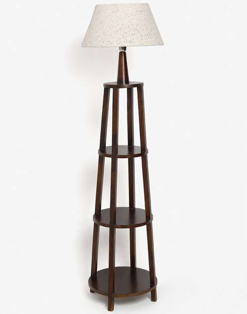 Multi Humaina Ambient Wood Lacquered Floor Lamp Without Shade Multi Humaina Ambient Wood Lacquered Floor Lamp Without Shade