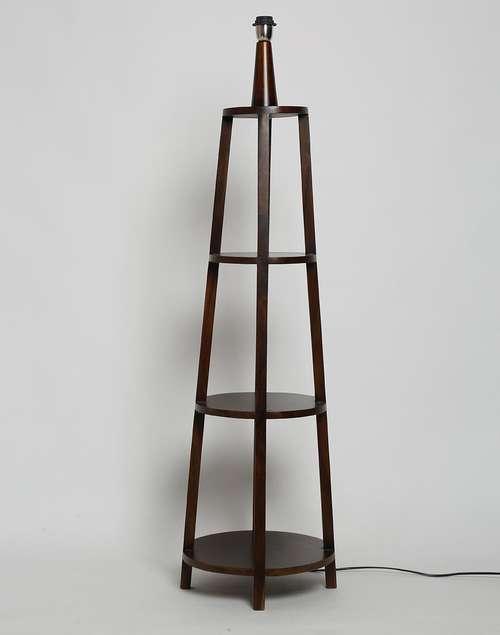 Multi Humaina Ambient Wood Lacquered Floor Lamp Without Shade Multi Humaina Ambient Wood Lacquered Floor Lamp Without Shade