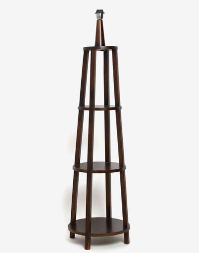 Multi Humaina Ambient Wood Lacquered Floor Lamp Without Shade Multi Humaina Ambient Wood Lacquered Floor Lamp Without Shade