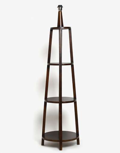 Multi Humaina Ambient Wood Lacquered Floor Lamp Without Shade Multi Humaina Ambient Wood Lacquered Floor Lamp Without Shade
