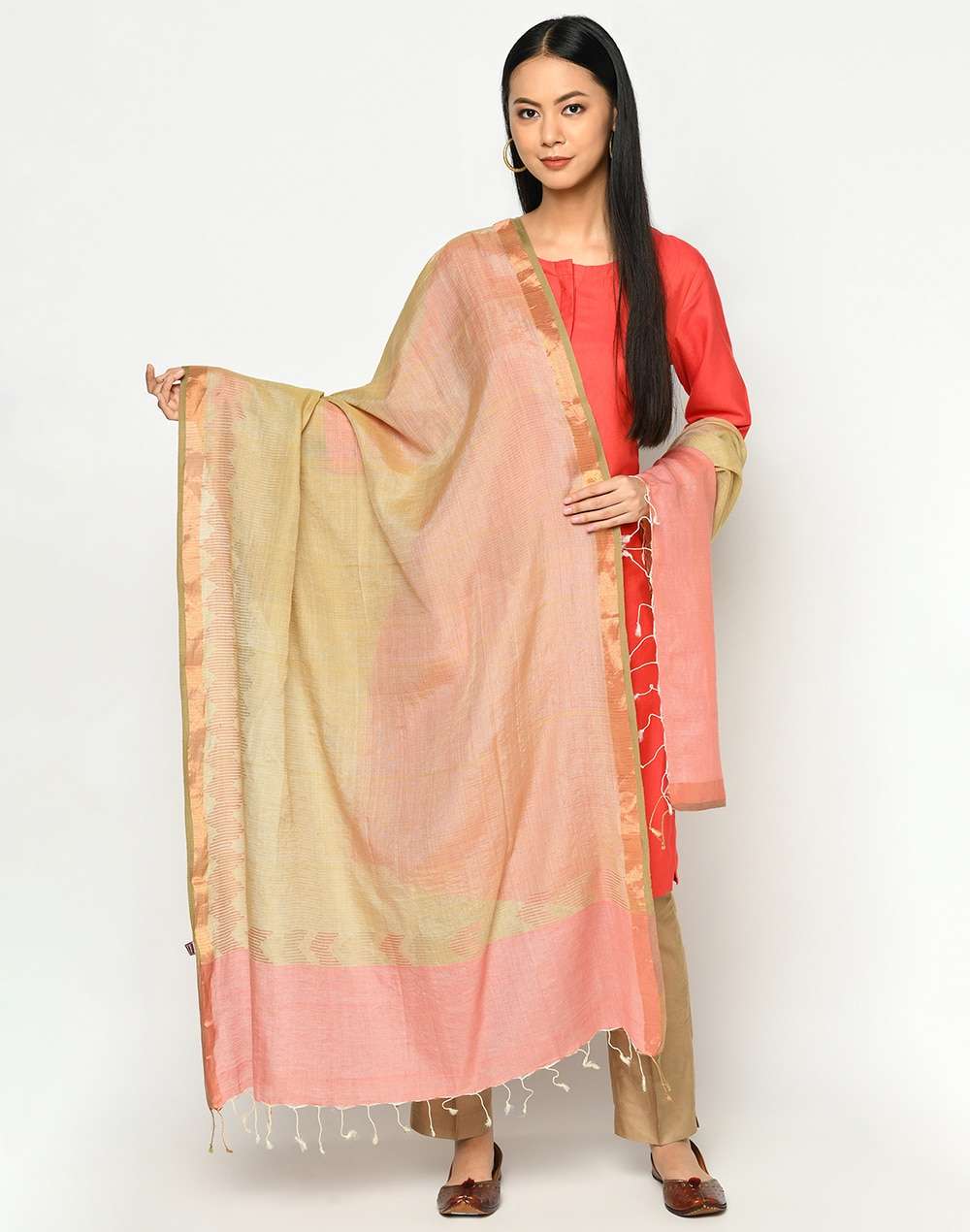 Cotton Silk Jamdani Dupatta