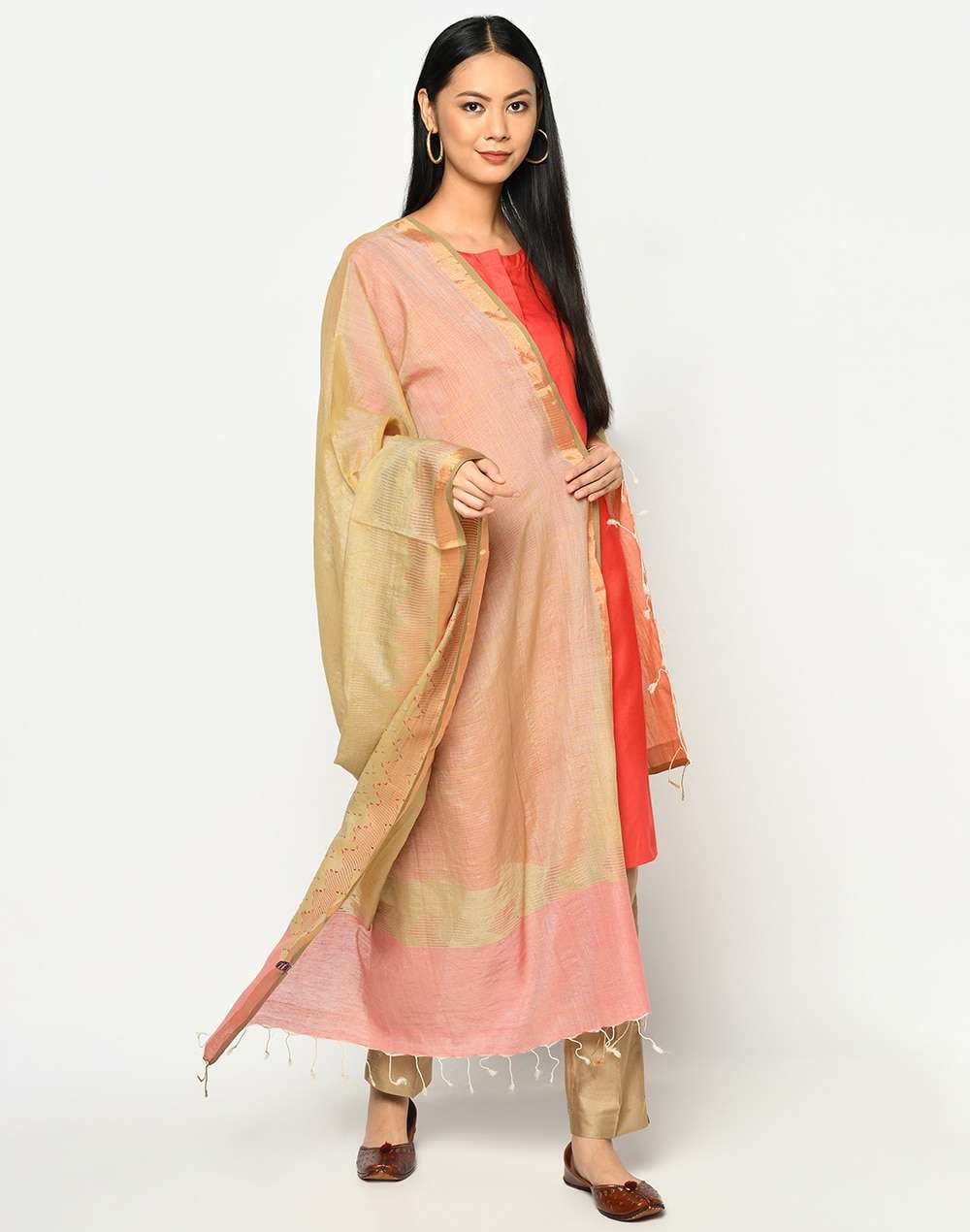 Cotton Silk Jamdani Dupatta