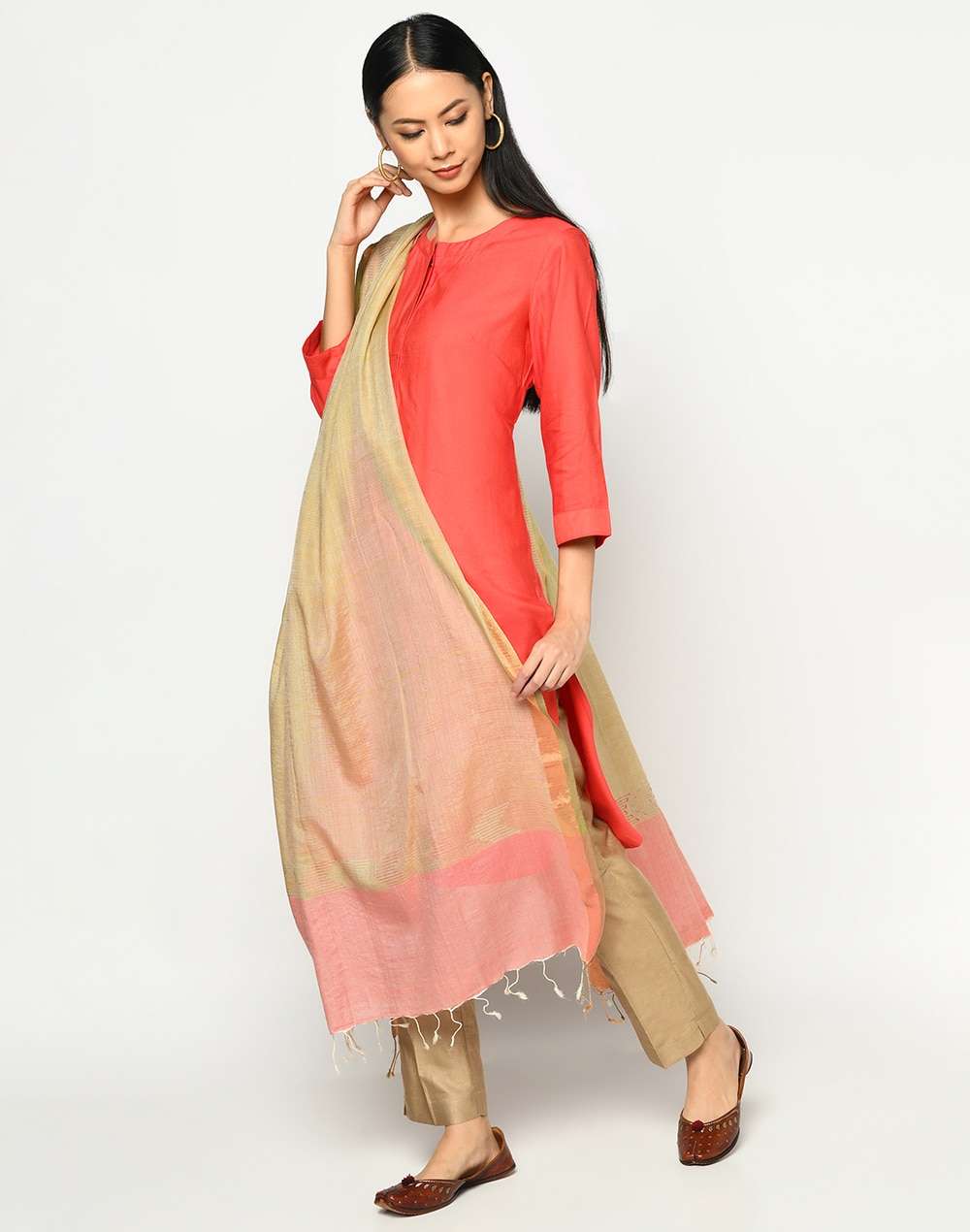 Cotton Silk Jamdani Dupatta