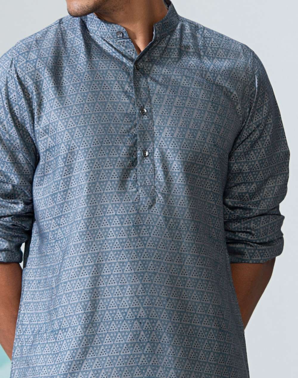 Viscose Tussar Printed Slim Fit Kurta