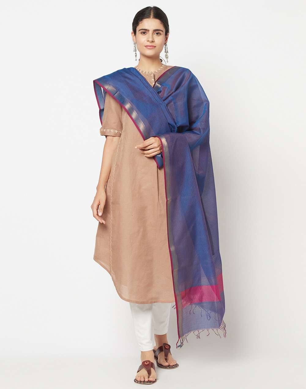 Cotton Silk Maheshwari Dupatta