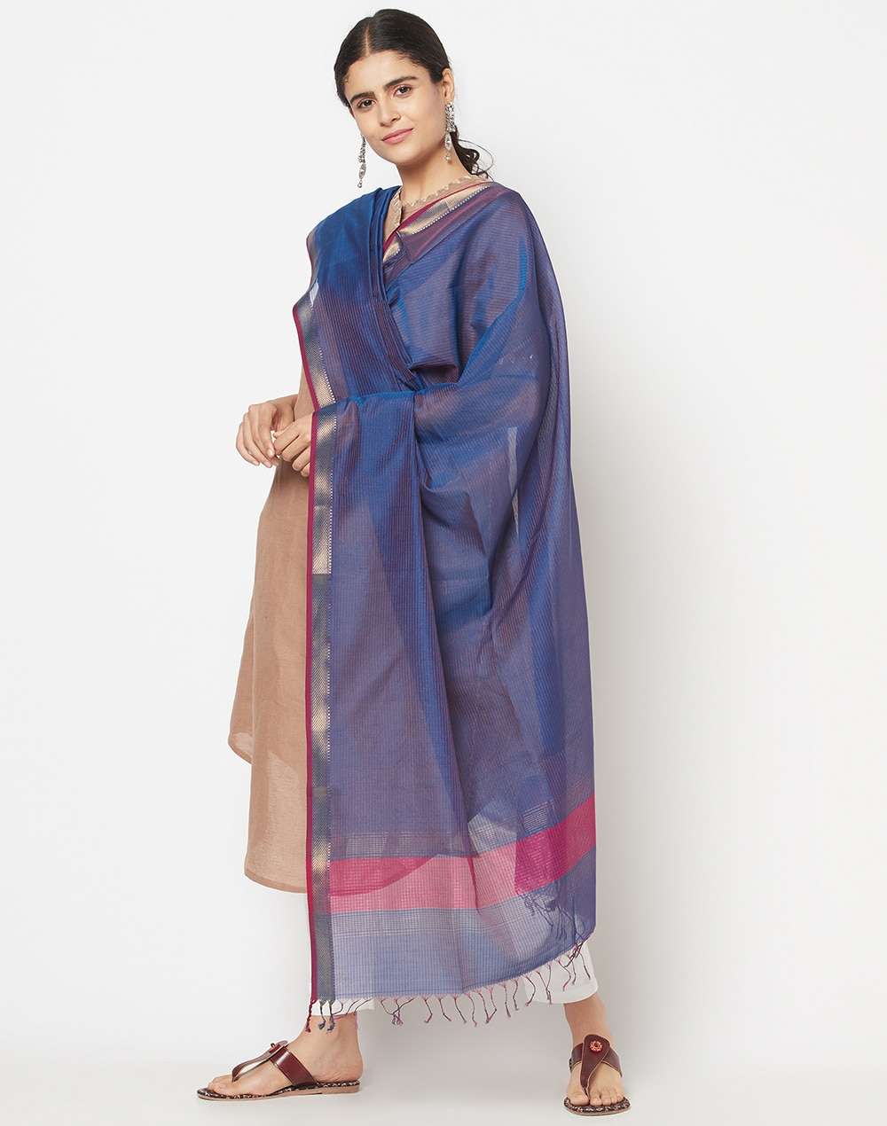 Cotton Silk Maheshwari Dupatta