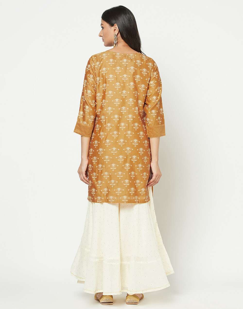 Cotton Silk Printed Kurta Set
