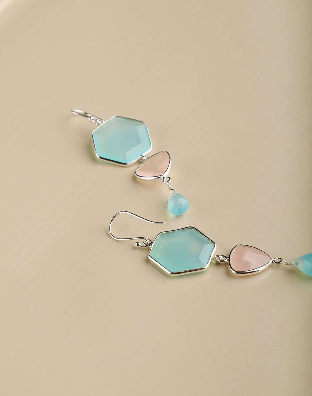Silver Ethnic Dangler Earrings