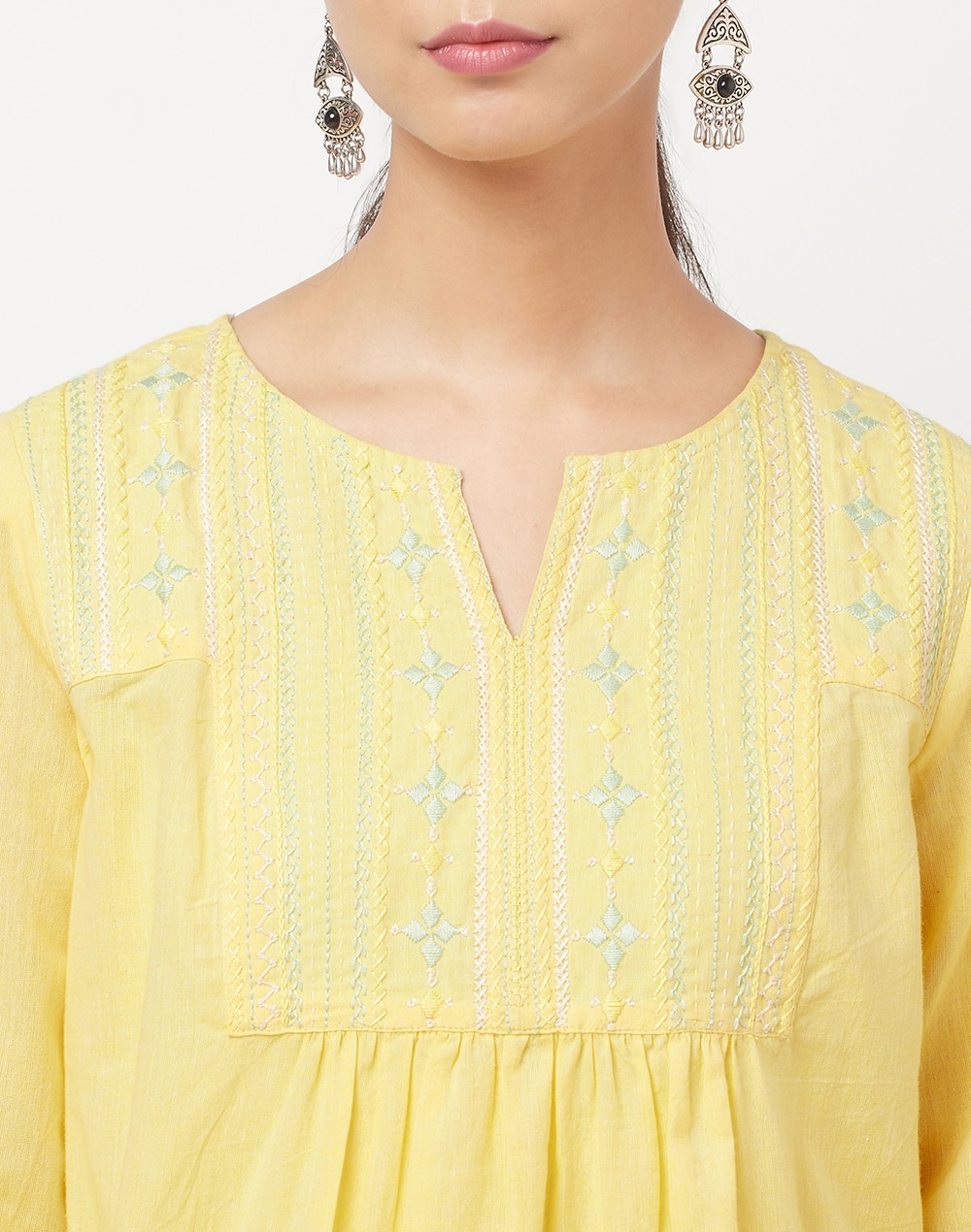 Cotton Embroidered Top