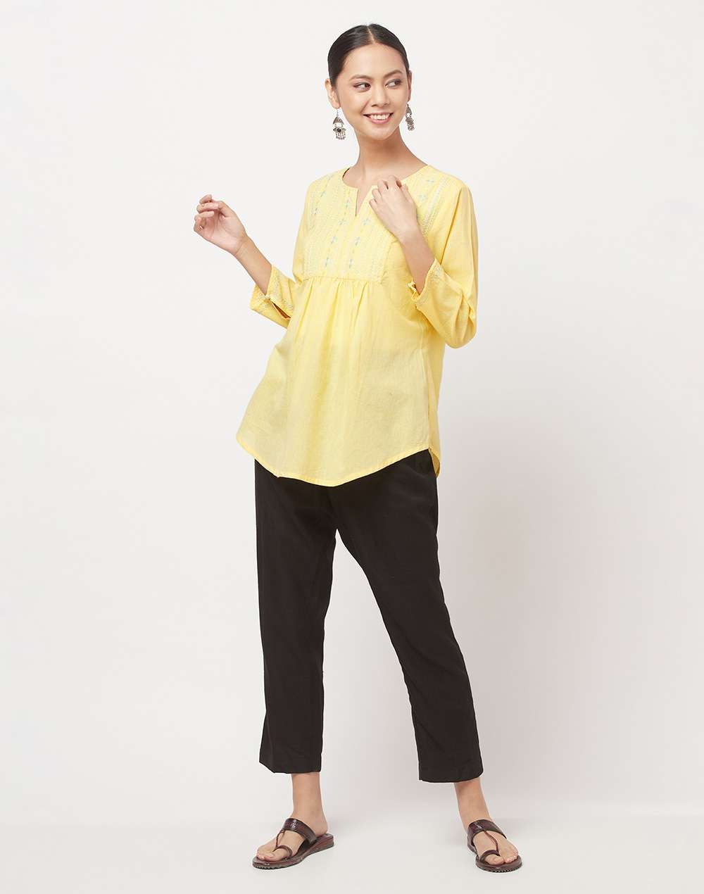 Cotton Embroidered Top