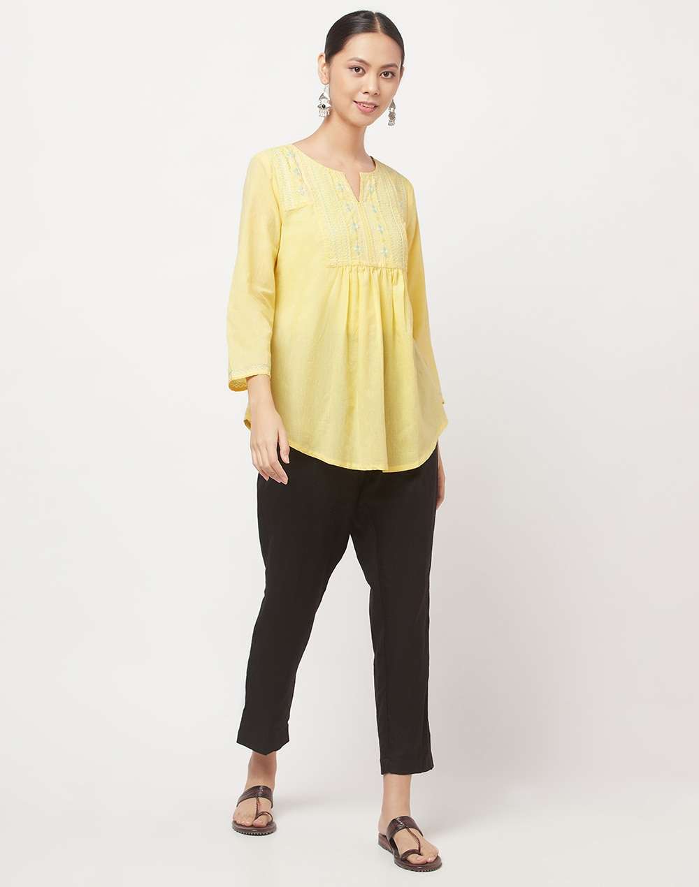 Cotton Embroidered Top