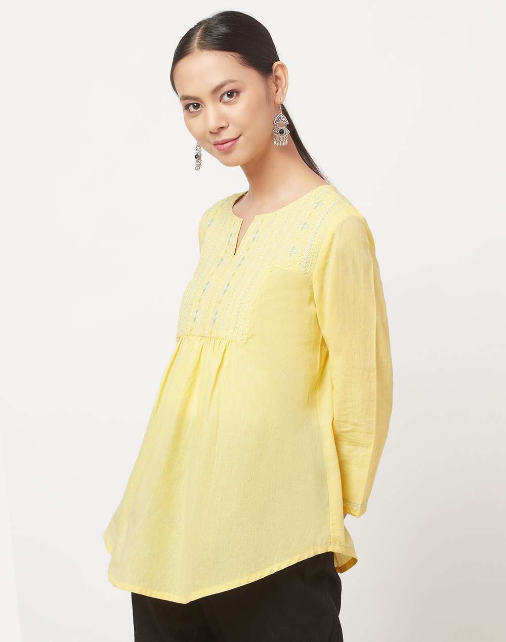 Cotton Embroidered Top