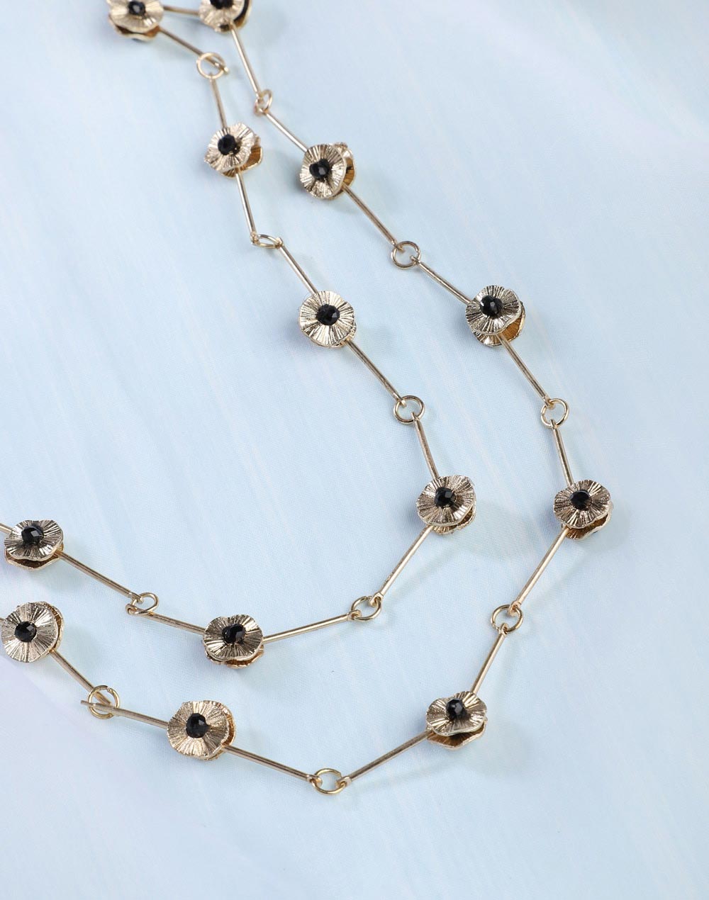 Metal Ethnic Matinee Necklace
