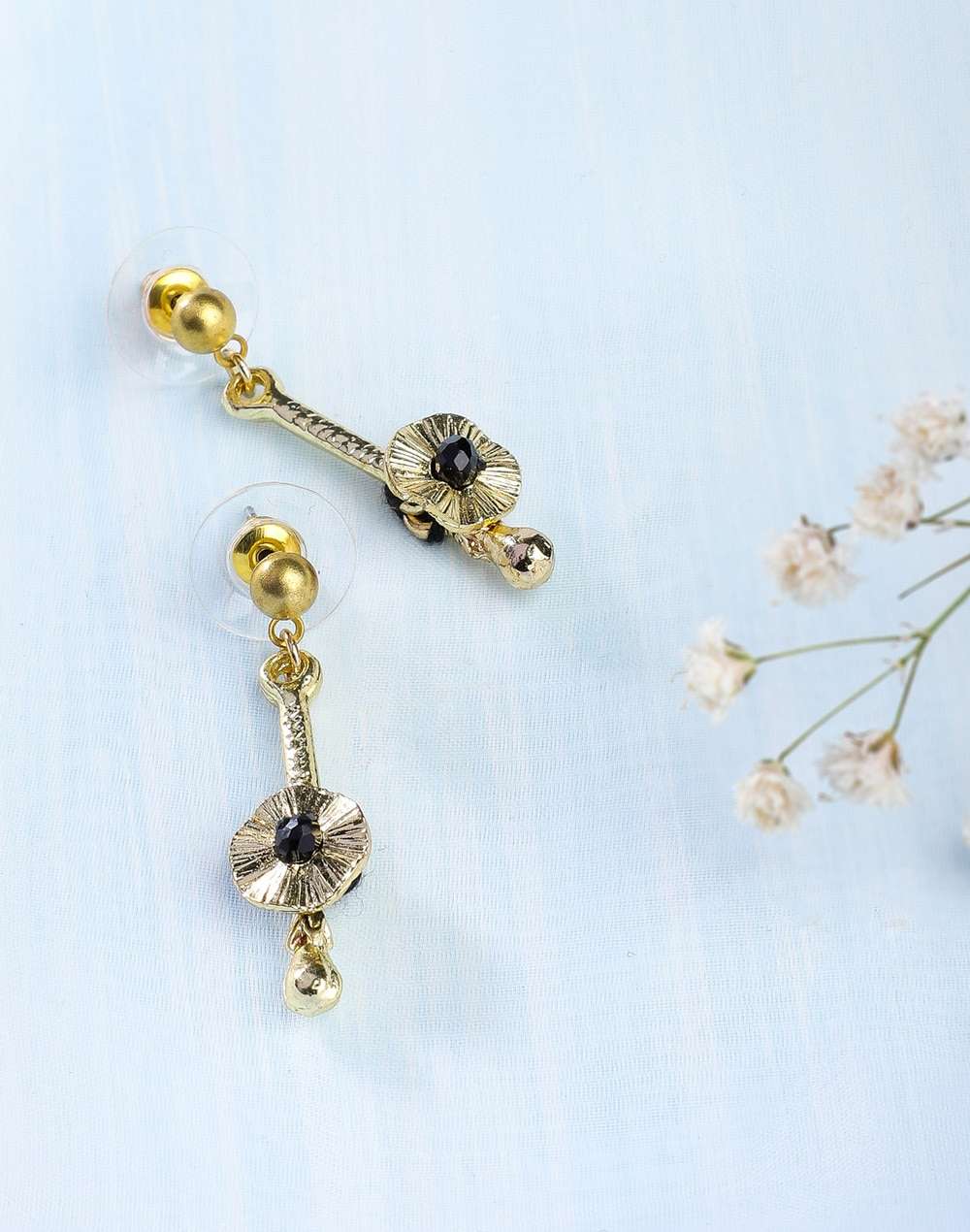 Metal Ethnic Dangler Earrings