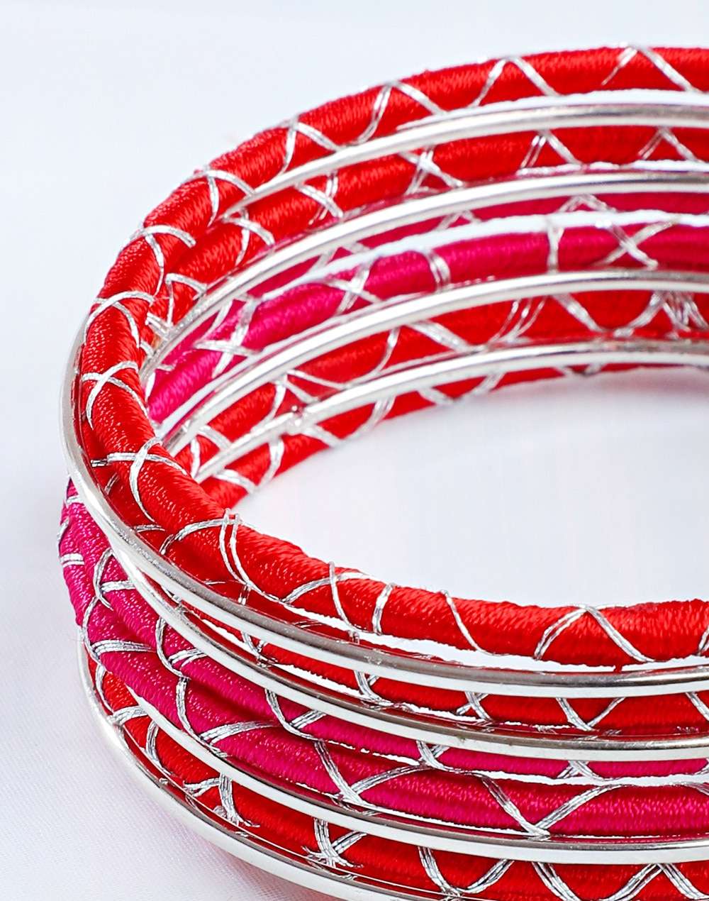 Metal Ethnic Bangle Set