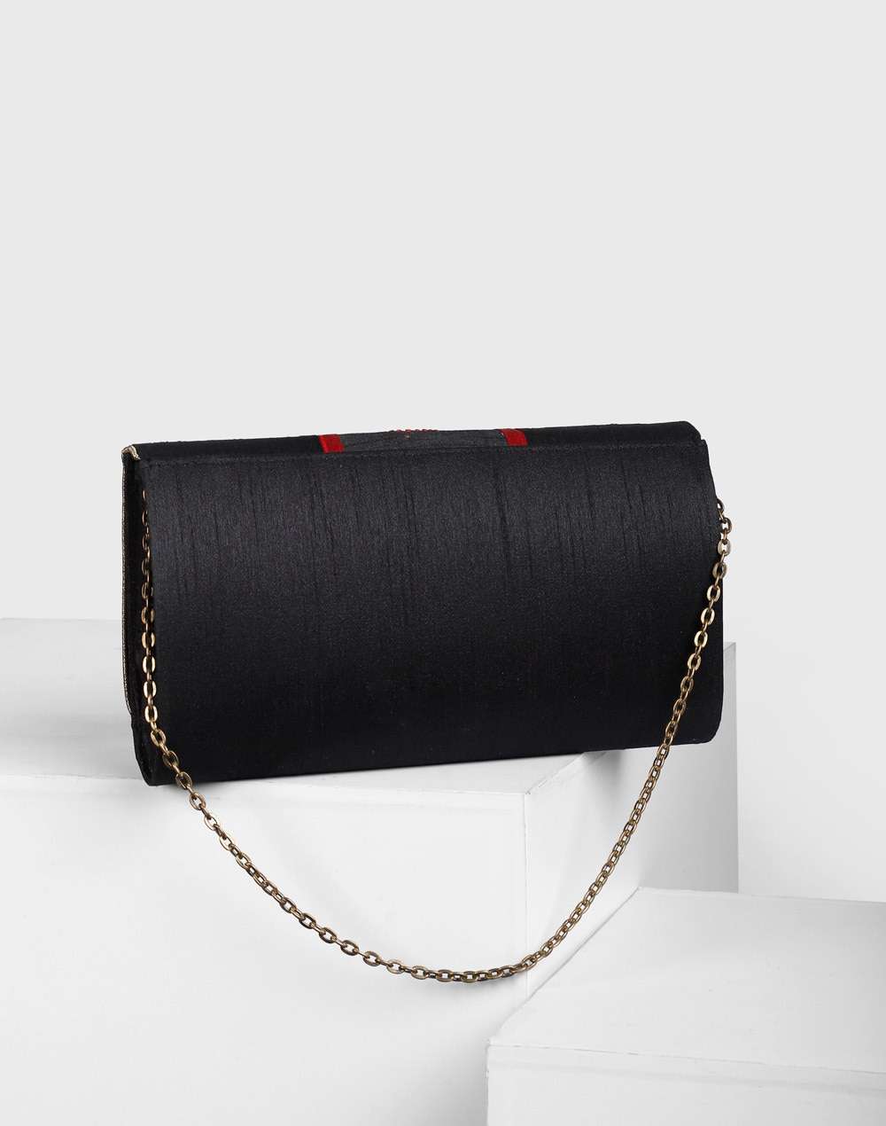 Poly Silk Chiikankari Clutch Bag