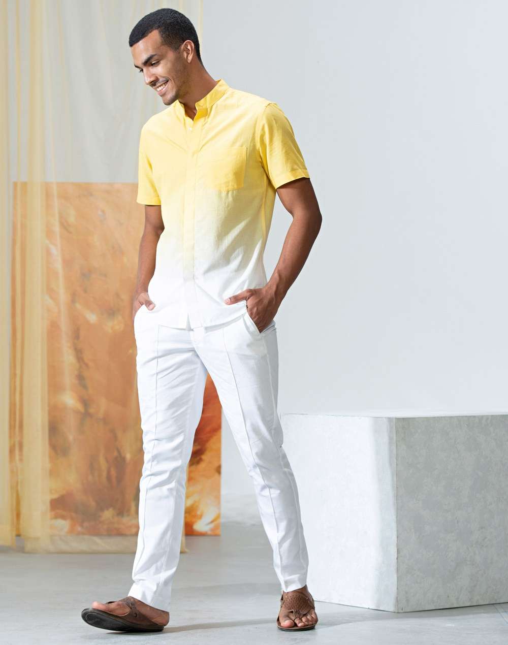 Cotton Ombre Slim Fit Shirt