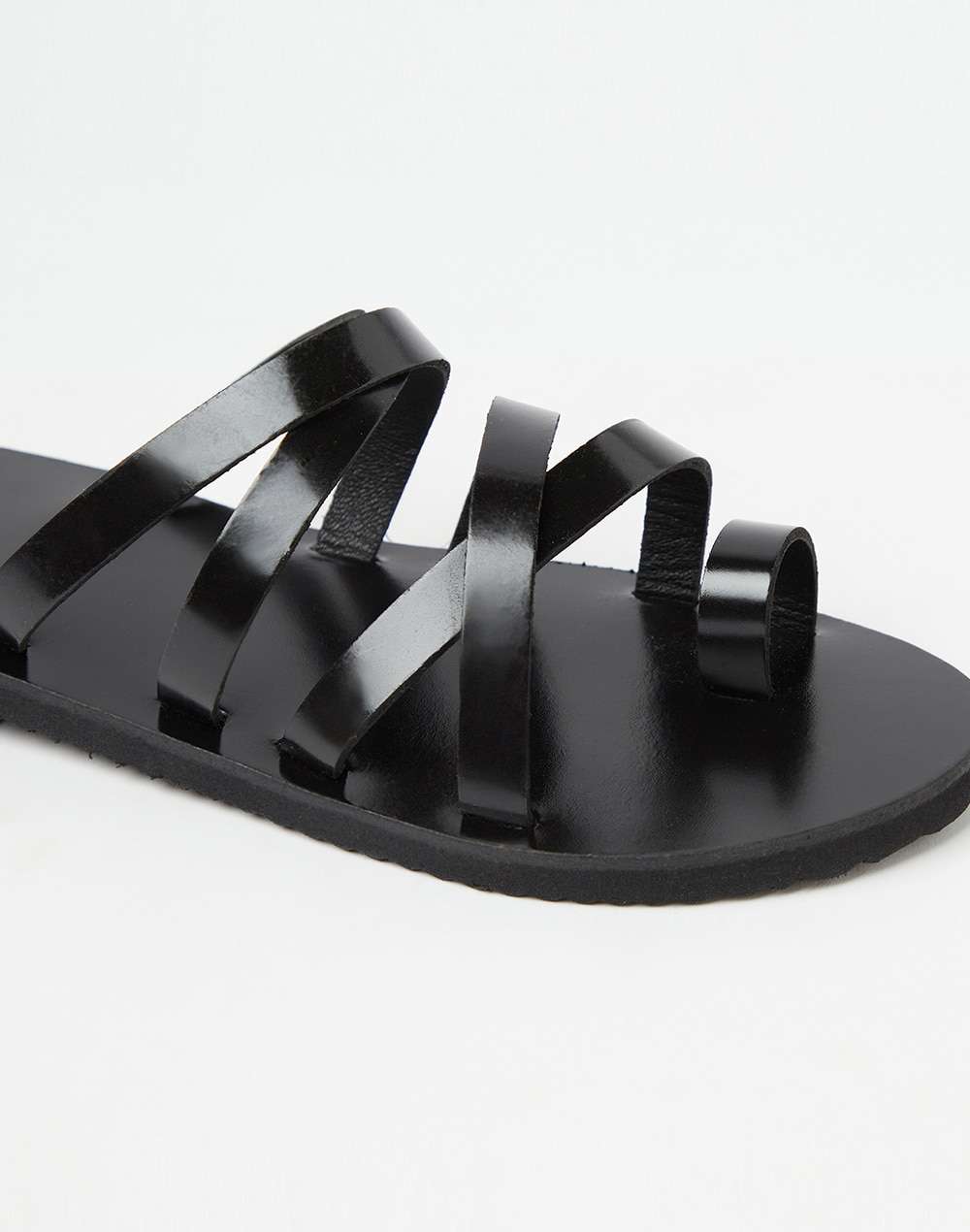 Leather Multi Strap Brown Chappal