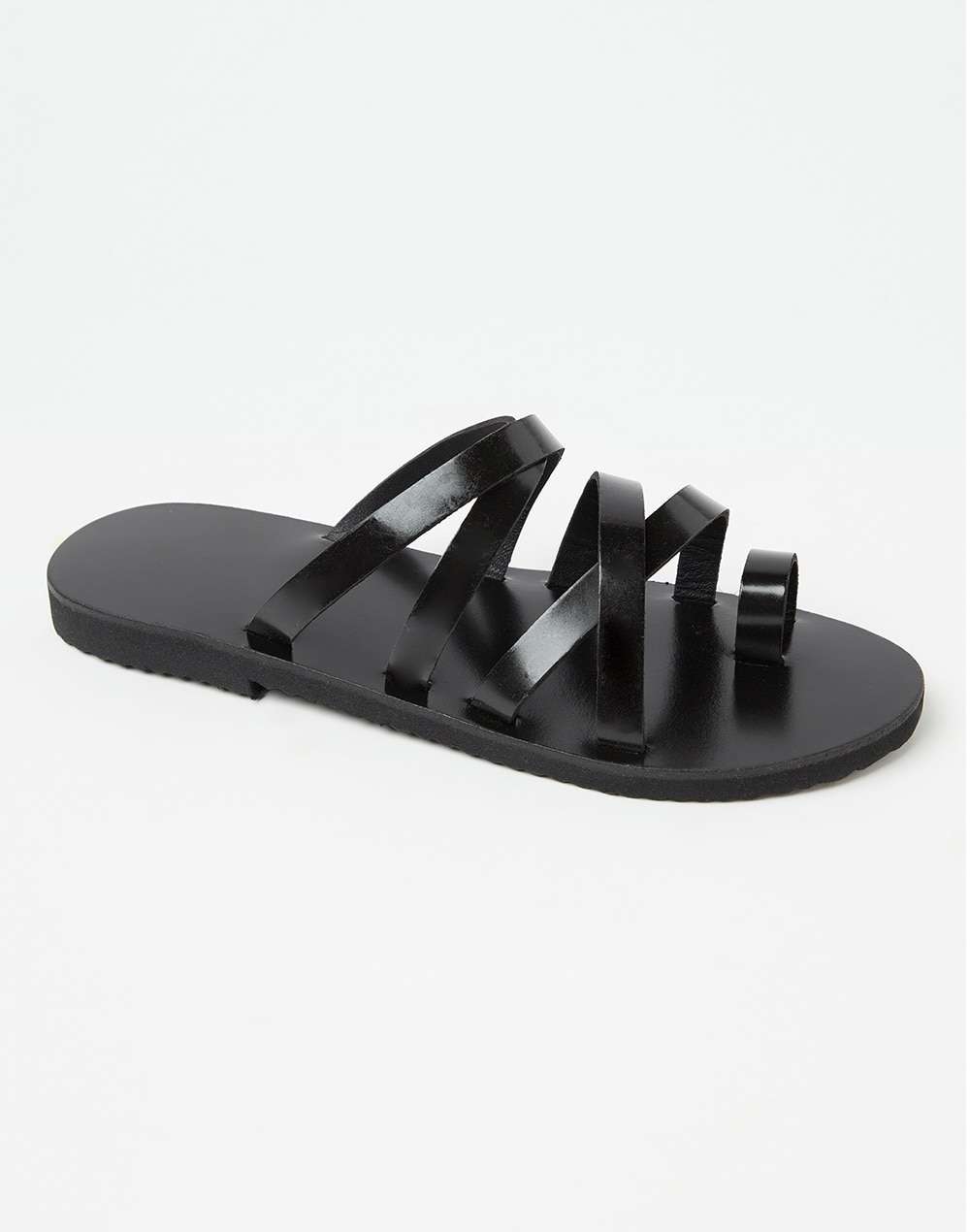 Leather Multi Strap Brown Chappal