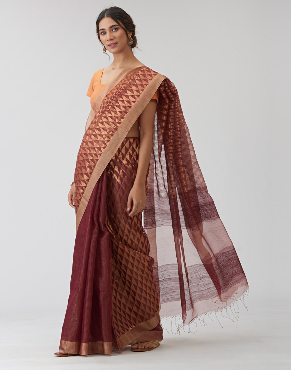 Silk Loom Woven Sari