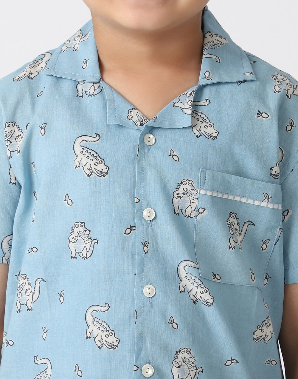 Kids Cotton Printed Pyjama Set