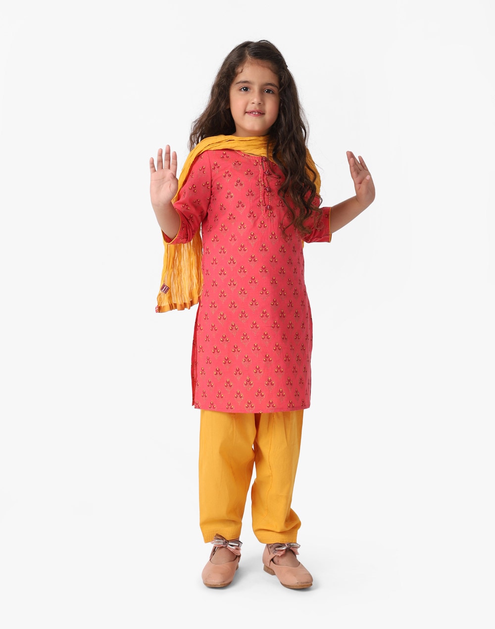 Cotton Printed Salwar Suit Set Of 3 Cotton Printed Salwar Suit Set Of 3