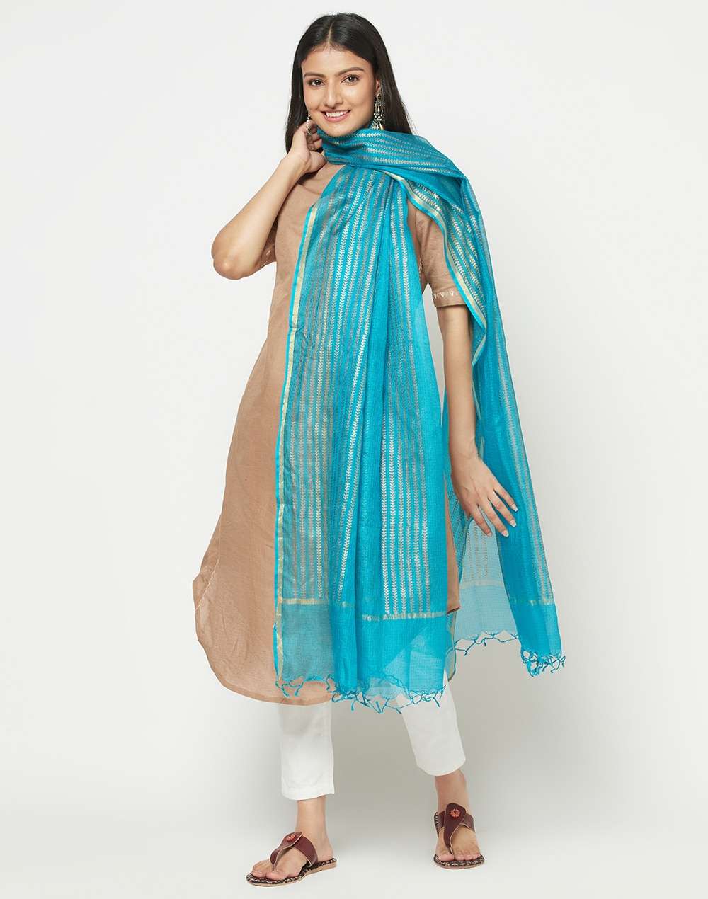 Kota Silk Printed Dupatta