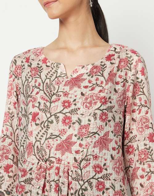 Cotton Printed Short Kurta Cotton Printed Short Kurta