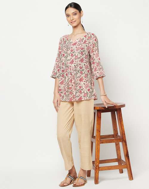 Cotton Printed Short Kurta Cotton Printed Short Kurta