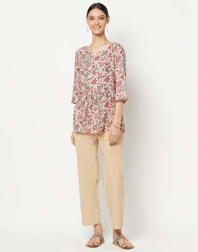 Cotton Printed Short Kurta Cotton Printed Short Kurta