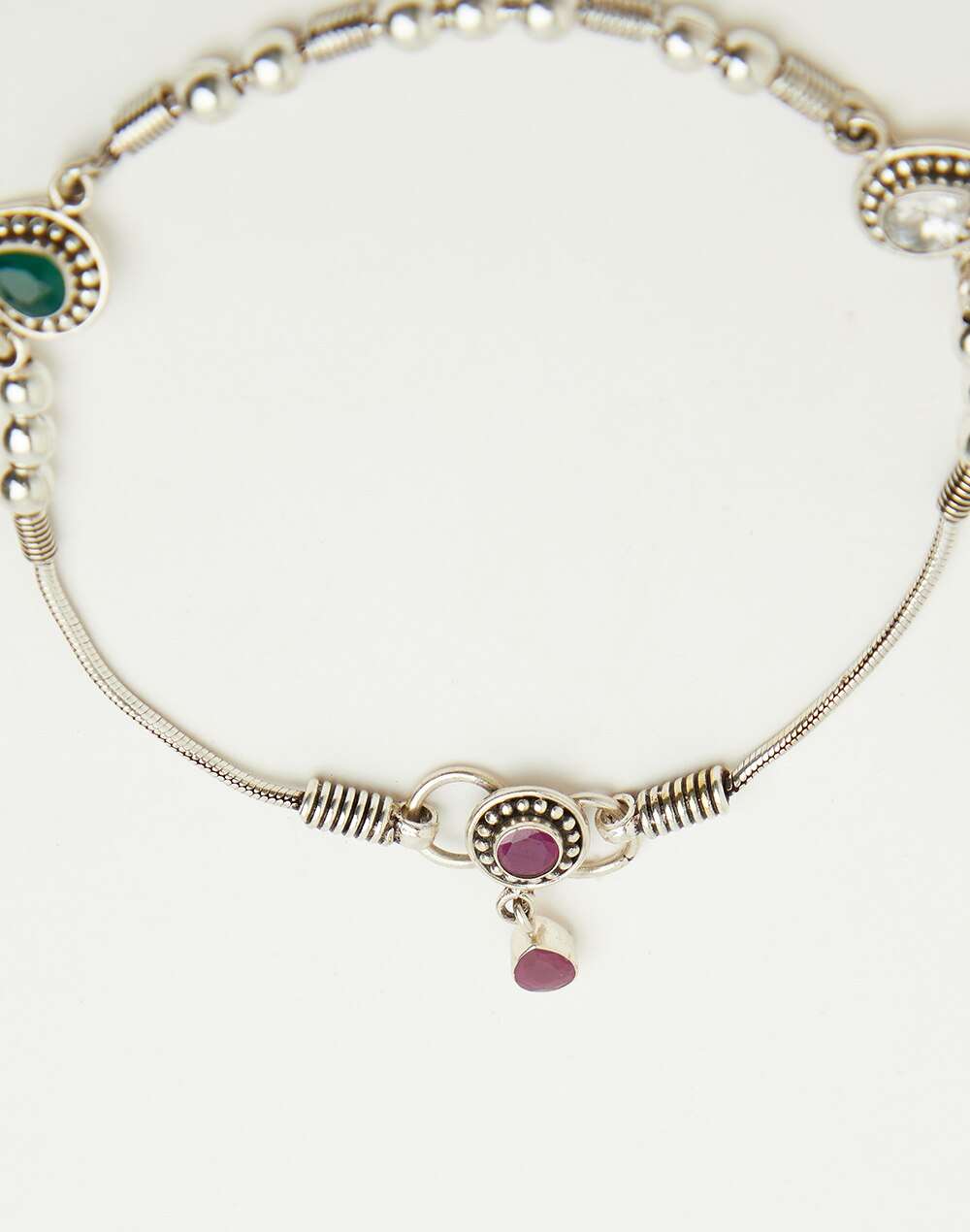 Silver Ethnic Anklet