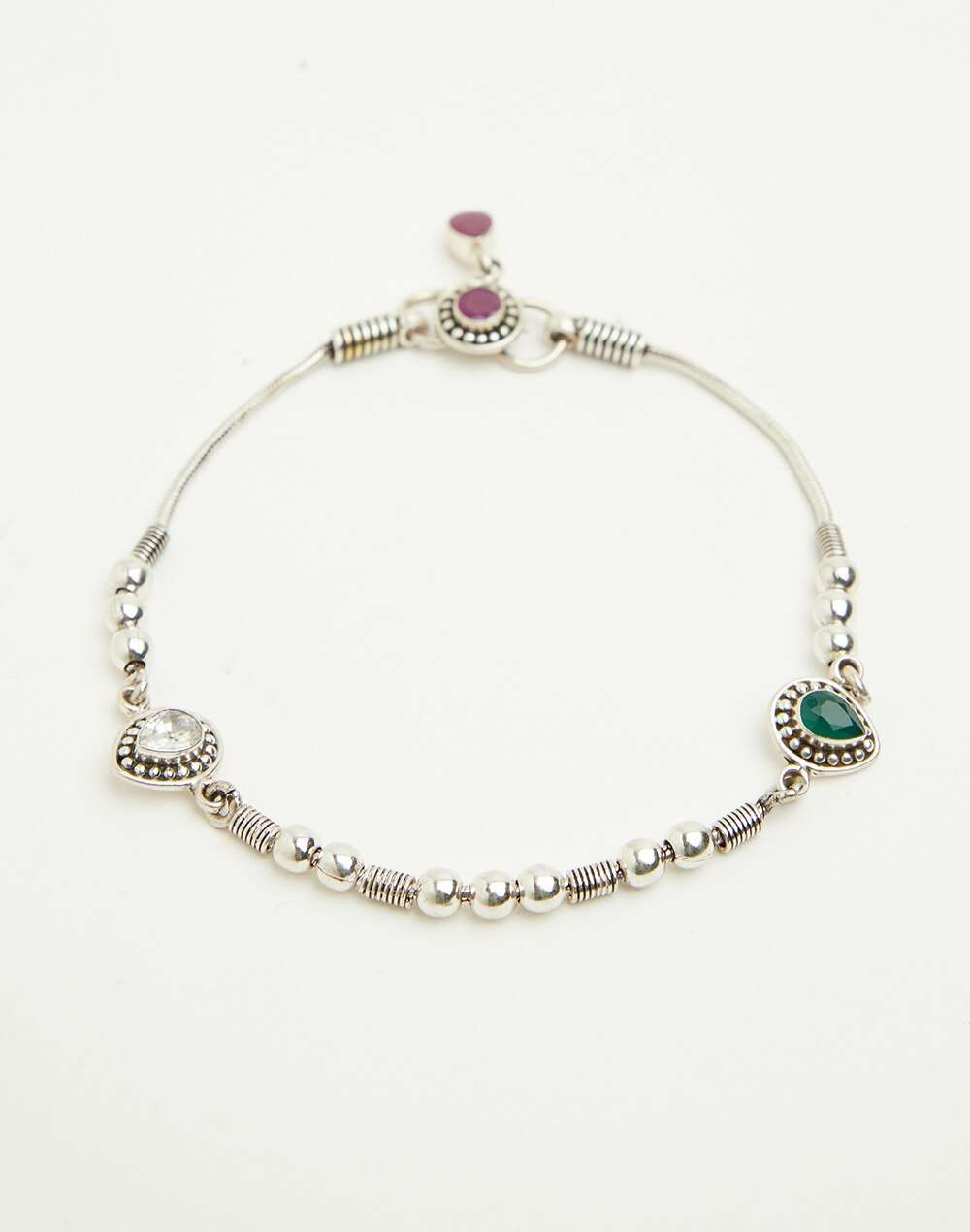 Silver Ethnic Anklet