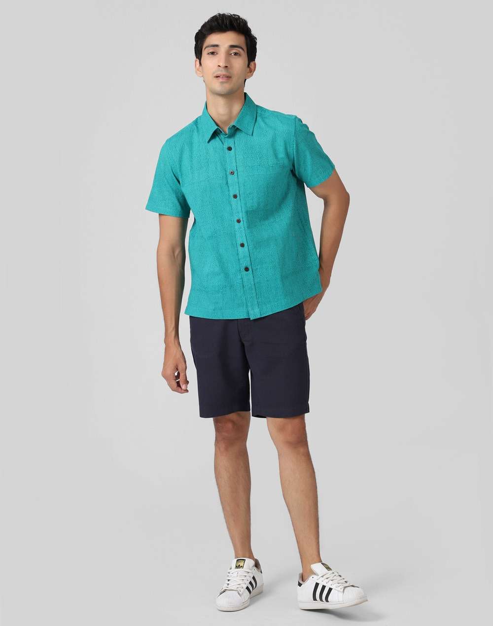 Cotton Slub Printed Shirt