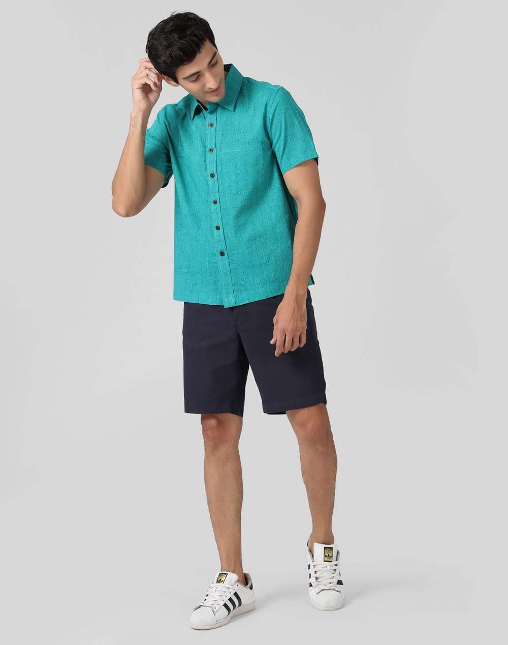 Cotton Slub Printed Shirt