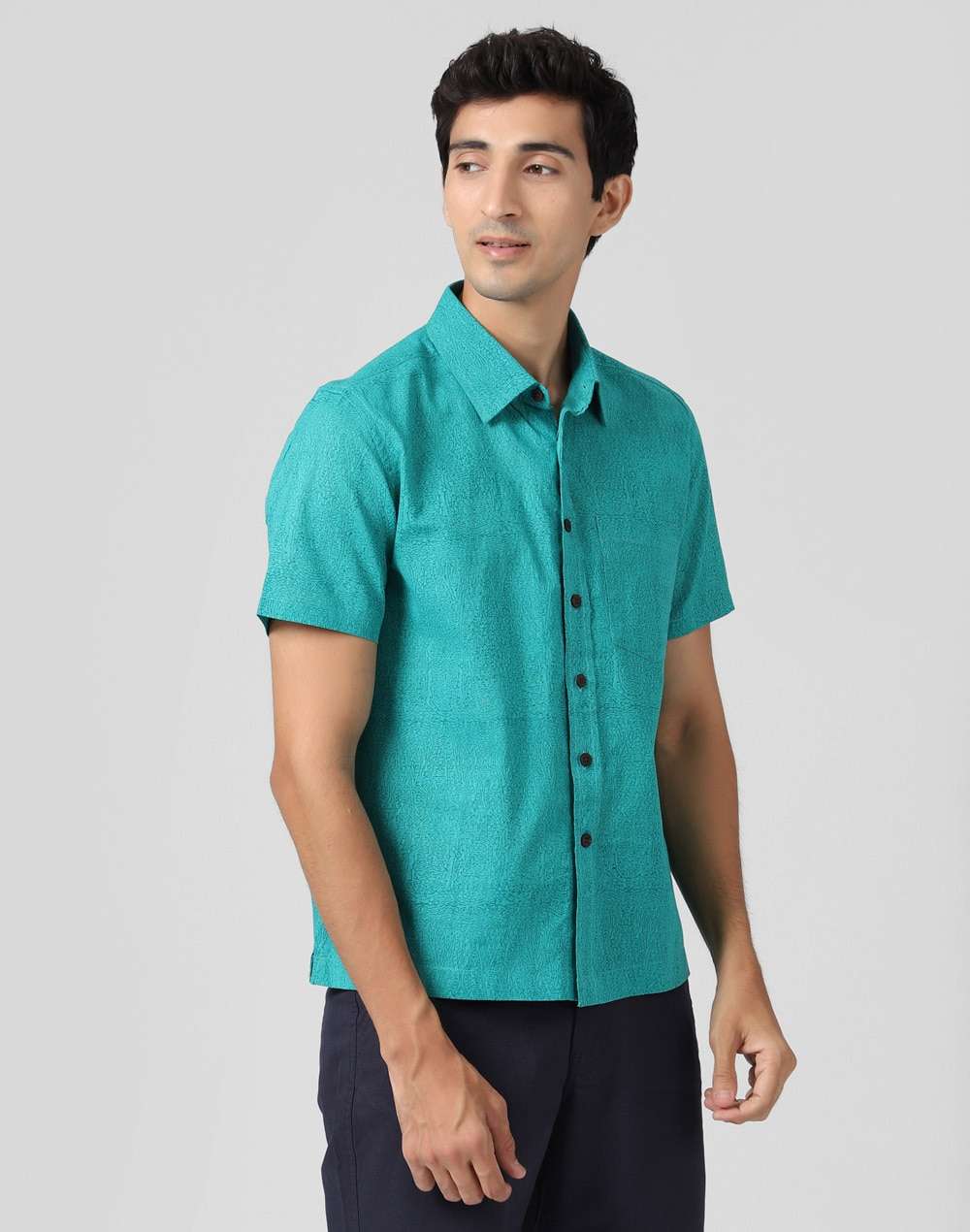 Cotton Slub Printed Shirt
