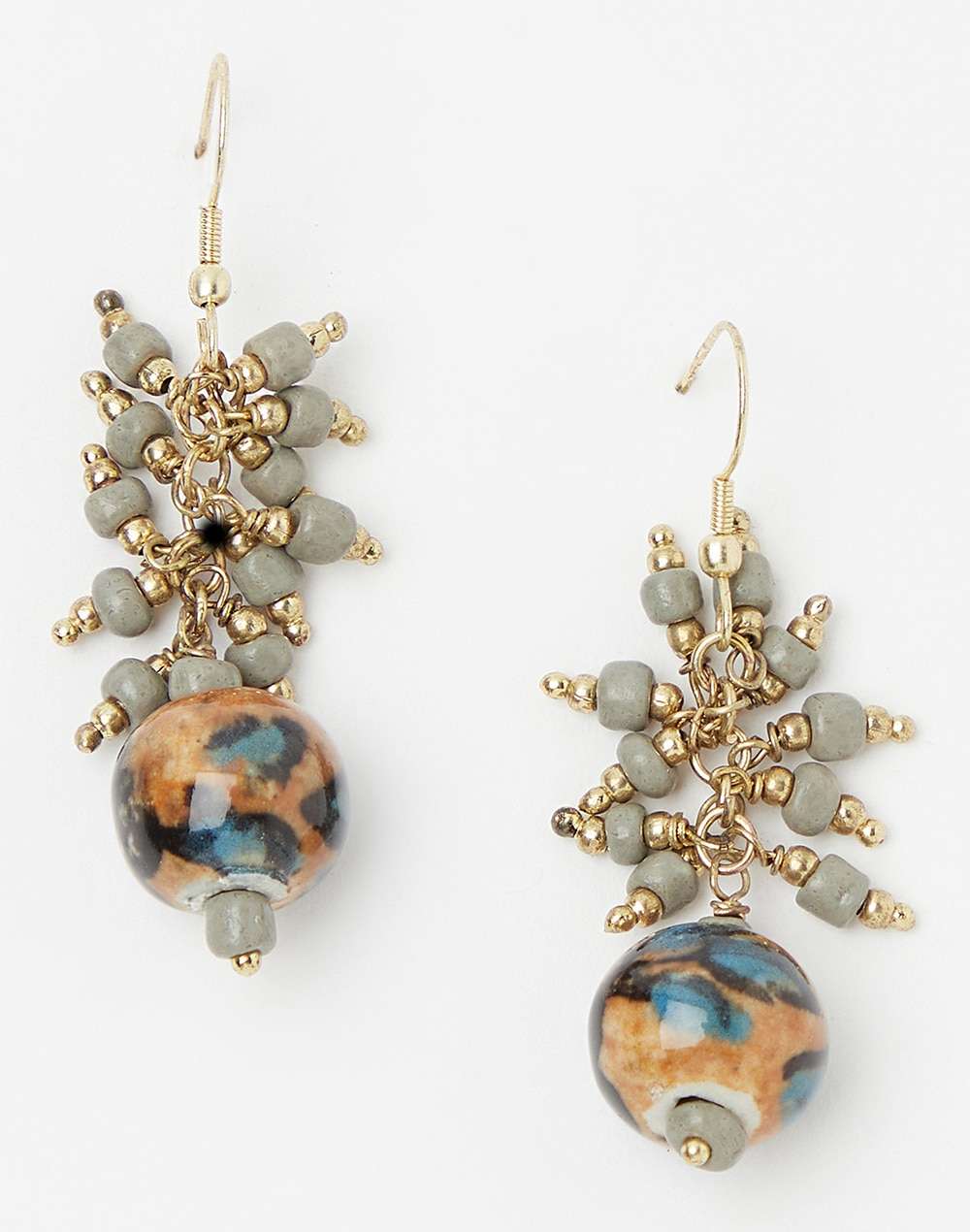 Metal Ethnic Dangler Earring