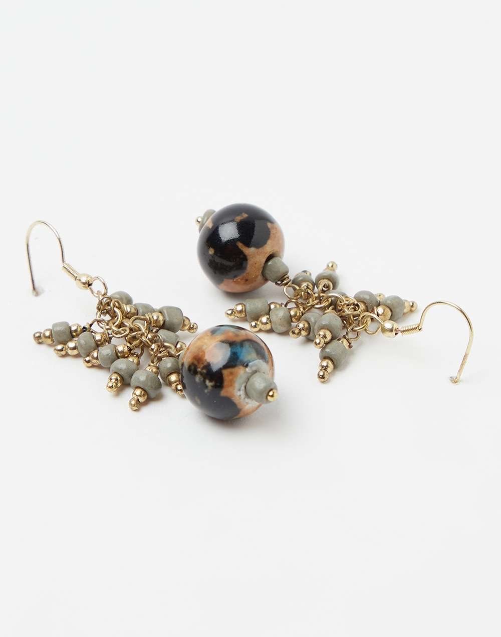 Metal Ethnic Dangler Earring