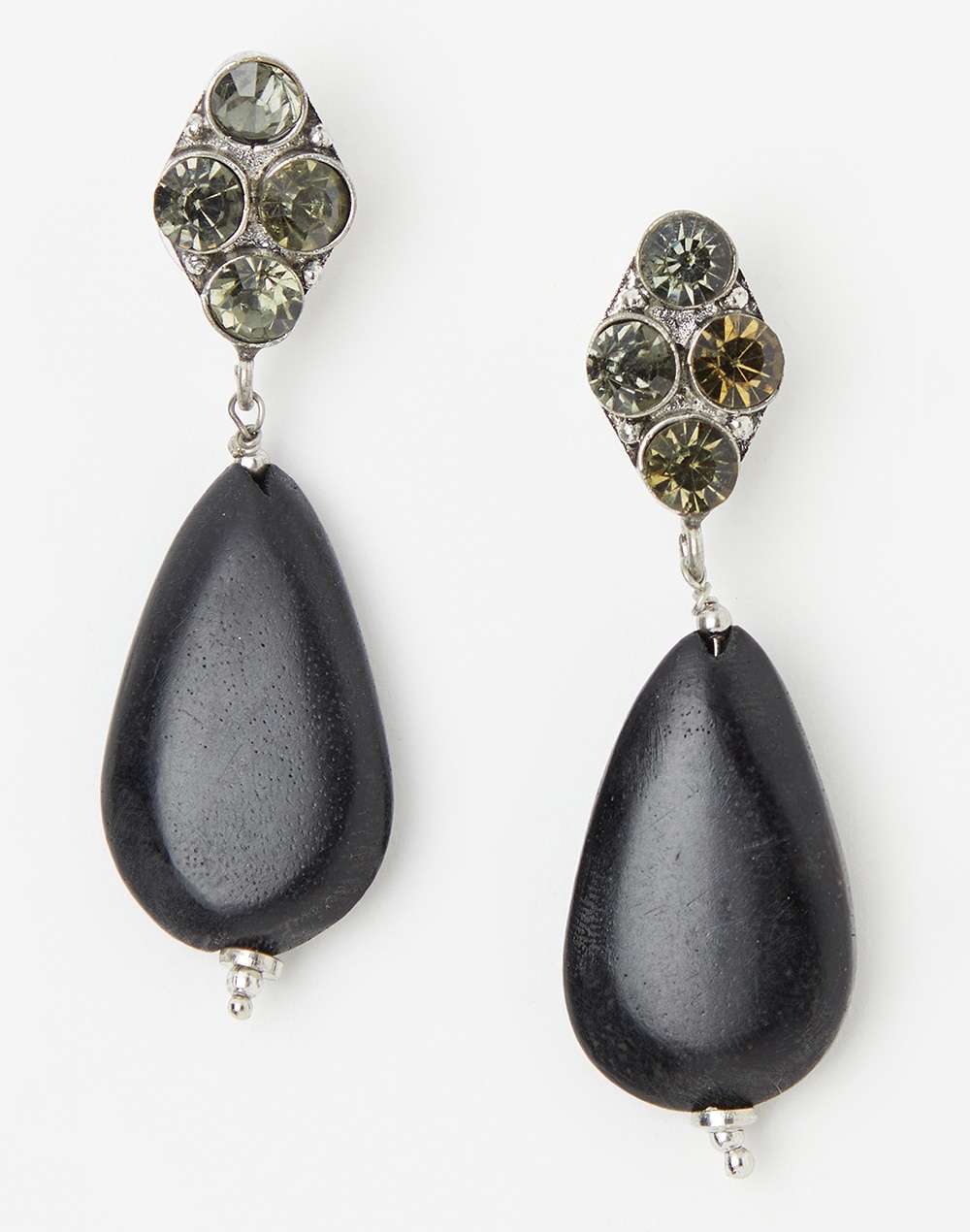 Metal Black Dangler Earring