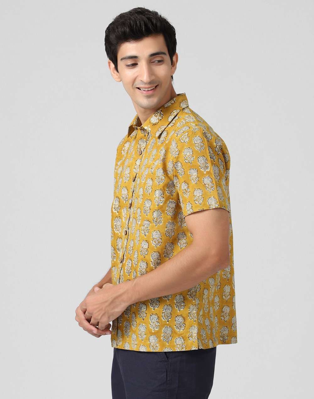 Cotton Hand Block Printed Shirt